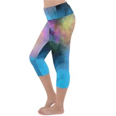 Lightweight Velour Capri Yoga Leggings 