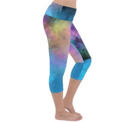 Lightweight Velour Capri Yoga Leggings 