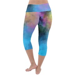 Lightweight Velour Capri Yoga Leggings 