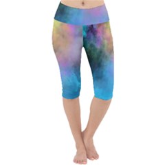 Lightweight Velour Cropped Yoga Leggings 