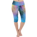 Smokescreen Lightweight Velour Cropped Yoga Leggings