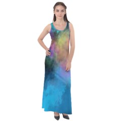 Sleeveless Velour Maxi Dress 