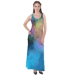 Smokescreen Sleeveless Velour Maxi Dress