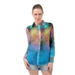 Smokescreen Long Sleeve Chiffon Shirt