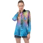 Smokescreen Long Sleeve Satin Shirt