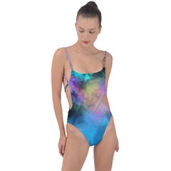 Tie Strap One Piece Swimsuit 