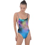 Smokescreen Tie Strap One Piece Swimsuit