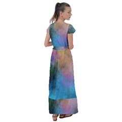 Flutter Sleeve Maxi Dress 