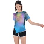 Smokescreen Asymmetrical Short Sleeve Sports T-Shirt