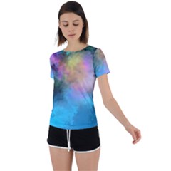 Back Circle Cutout Sports T-Shirt 