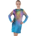 Smokescreen Long Sleeve Hoodie Dress