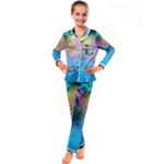 Smokescreen Kids  Satin Long Sleeve Pajamas Set