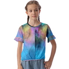 Kids  Cuff Sleeve Scrunch Bottom T-Shirt 