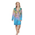 Kids  Long Sleeve Velvet Lounge Robe 