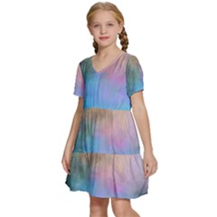 Kids  Short Sleeve Tiered Mini Dress 