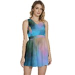 Smokescreen Sleeveless High Waist Mini Dress