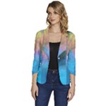 Smokescreen Women s One-Button 3/4 Sleeve Short Jacket