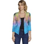 Smokescreen Women s Casual 3/4 Sleeve Spring Jacket