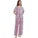 Short Sleeve Long Pants Satin Pajamas Set 