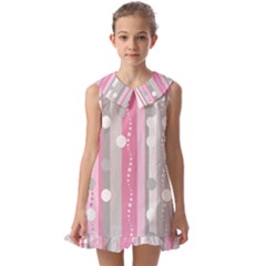 Kids  Pilgrim Collar Ruffle Hem Dress 