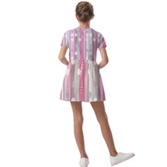 Kids  Short Sleeve Pinafore Style Dress 