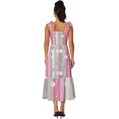 Tie-Strap Tiered Midi Chiffon Dress 