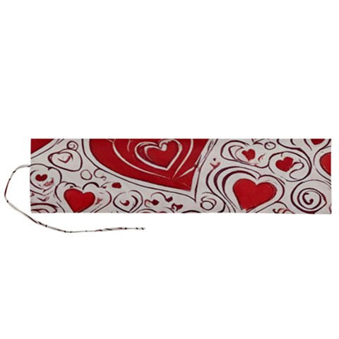 Be My Valentine Roll Up Canvas Pencil Holder (L) from ArtsNow.com