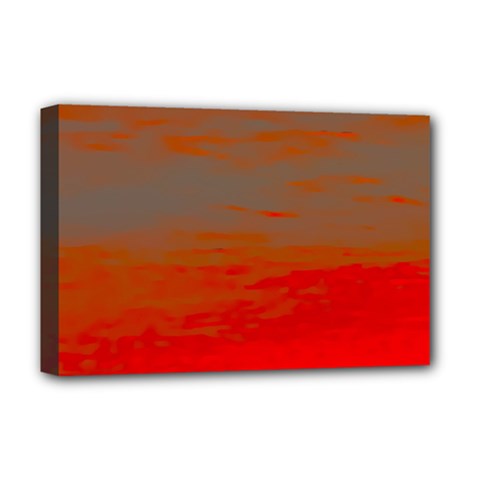 Crimson Skys Deluxe Canvas 18  x 12  (Stretched) from ArtsNow.com