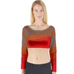 Crimson Skys Long Sleeve Crop Top