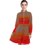 Crimson Skys Long Sleeve Chiffon Shirt Dress