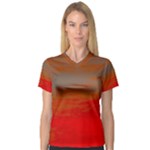 Crimson Skys V-Neck Sport Mesh T-Shirt