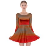 Crimson Skys Long Sleeve Skater Dress