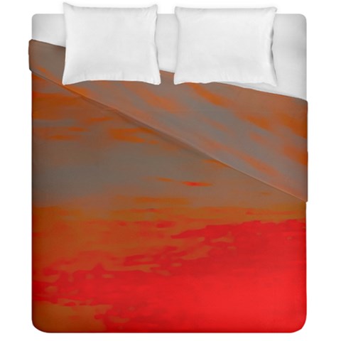 Crimson Skys Duvet Cover Double Side (California King Size) from ArtsNow.com