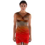 Crimson Skys Wrap Front Bodycon Dress