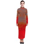 Crimson Skys Turtleneck Maxi Dress