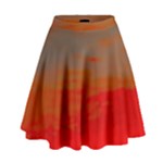 Crimson Skys High Waist Skirt