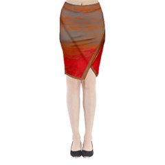 Crimson Skys Midi Wrap Pencil Skirt from ArtsNow.com