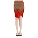 Crimson Skys Midi Wrap Pencil Skirt