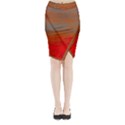 Midi Wrap Pencil Skirt 