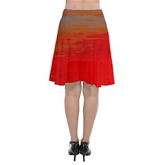 Chiffon Wrap Front Skirt 