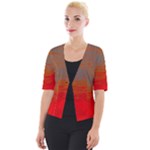 Crimson Skys Cropped Button Cardigan