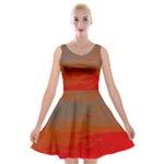 Crimson Skys Velvet Skater Dress