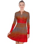 Crimson Skys Long Sleeve Panel Dress