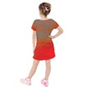 Kids  Short Sleeve Velvet Dress 