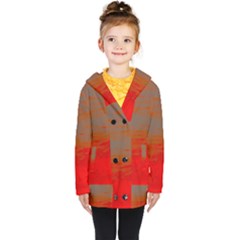 Kids  Double Breasted Button Coat 