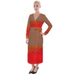 Crimson Skys Velvet Maxi Wrap Dress