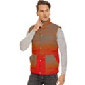 Men s High Neck Button Up Puffer Vest 