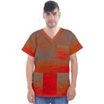 Crimson Skys Men s V-Neck Scrub Top