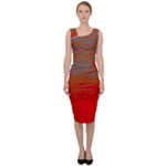 Crimson Skys Sleeveless Pencil Dress