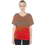 Crimson Skys V-Neck Dolman Drape Top